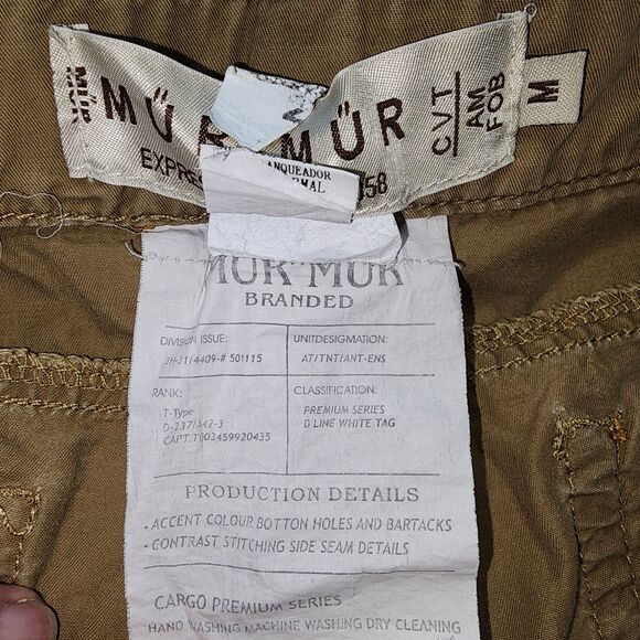 Mur Mur Women's Tan Embroidered Bermuda Shorts Size M - Picture 11 of 11